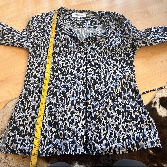 Derek‎ Lam 10 Crosby NWOT Women's Leopard Print Blouse with Long Sleeves Size 2 - Picture 12 of 12